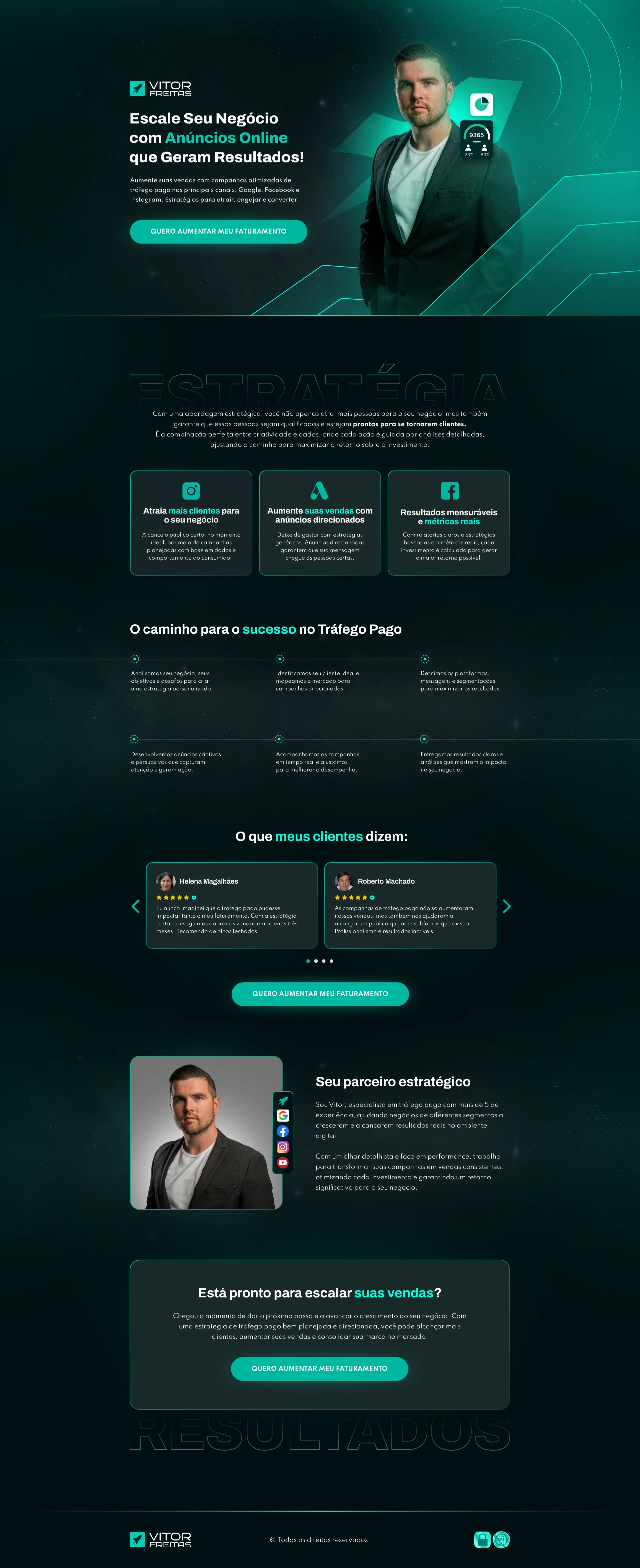 Landing page entregue